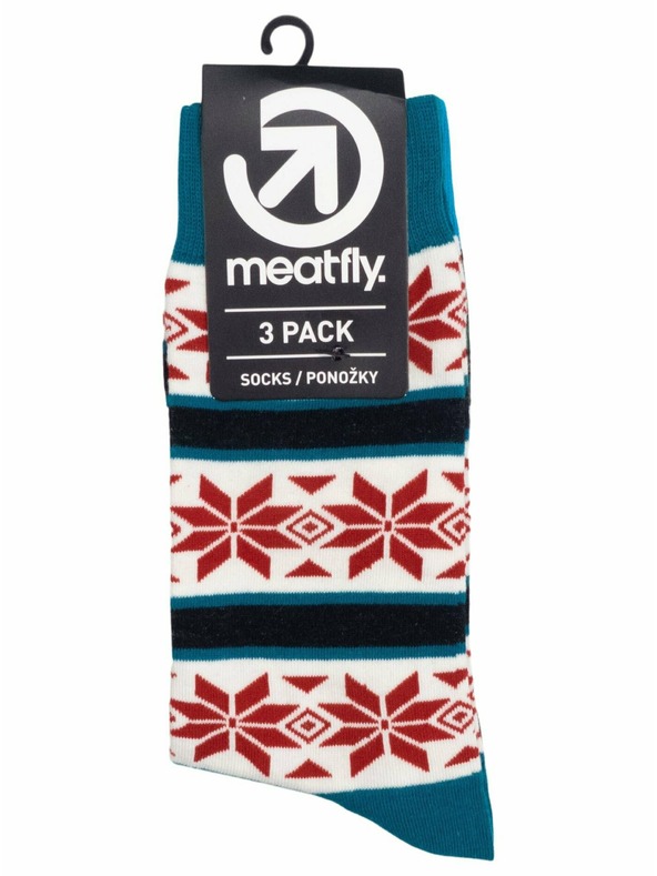 Meatfly Meatfly ponožky Lexy Triple Pack Norway | Viacfarebná | Veľkosť