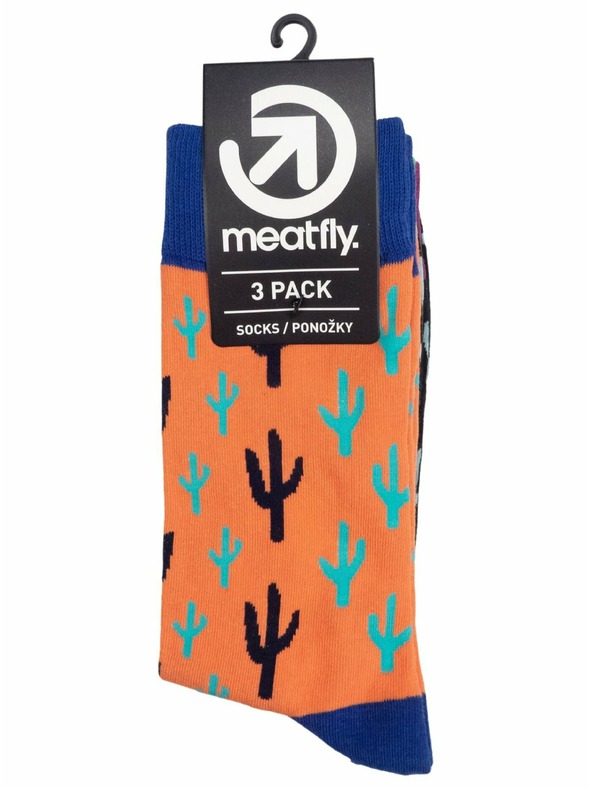 Meatfly Meatfly ponožky Lexy Triple Pack Cactus | Viacfarebná | Veľkosť