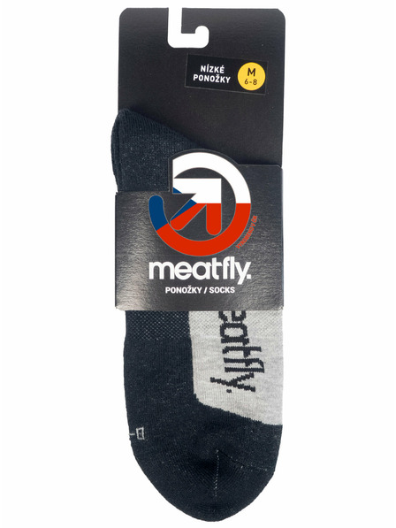 Meatfly Meatfly ponožky Boot Grey | Sivá | Veľkosť
