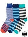 Meatfly Meatfly ponožky Lexy Triple Pack Stripes | Viacfarebná | Veľkosť