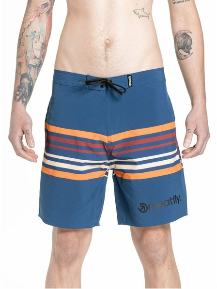 Meatfly Meatfly pánske plavky Ernie Boardshorts 19" Stripes Navy | Modrá | Veľkosť