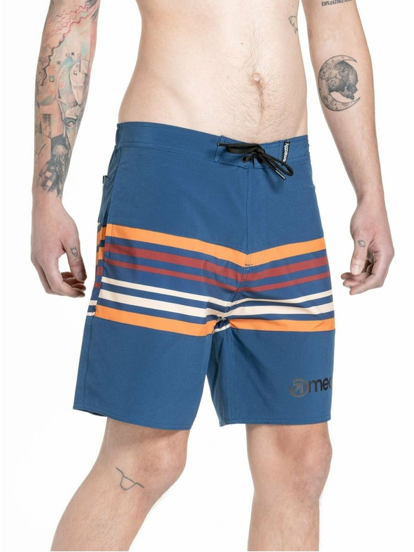 Meatfly Meatfly pánske plavky Ernie Boardshorts 19" Stripes Navy | Modrá | Veľkosť