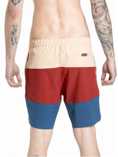 Meatfly Meatfly pánske plavky Ernie Boardshorts 19" Navy / Latte | Modrá | Veľkosť