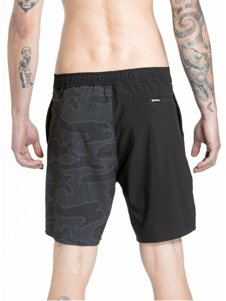 Meatfly Meatfly pánske plavky Ernie Boardshorts 19" Morph Black | Čierna | Veľkosť