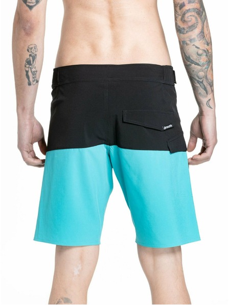 Meatfly Meatfly pánske plavky Mitch Boardshorts 21" Mint / Black | Modrá | Veľkosť