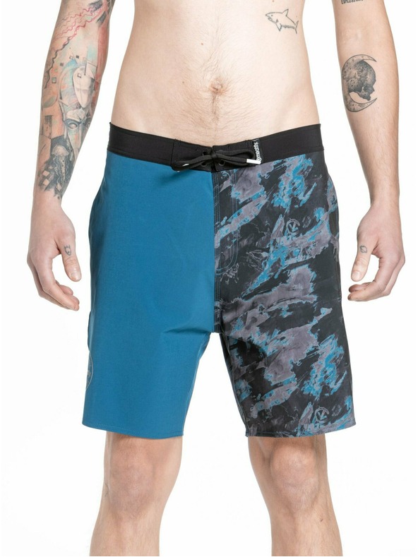 Meatfly Meatfly pánske plavky Ernie Boardshorts 19" Mossy Petrol | Modrá | Veľkosť