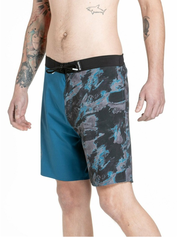 Meatfly Meatfly pánske plavky Ernie Boardshorts 19" Mossy Petrol | Modrá | Veľkosť
