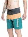 Meatfly Meatfly pánske plavky Mitch Boardshorts 21" Snake Green / Camel | Zelená | Veľkosť