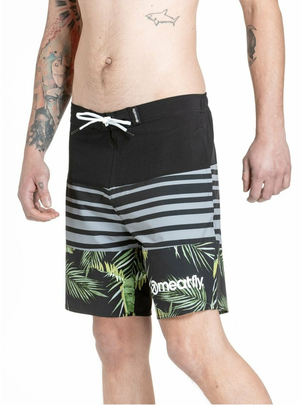 Meatfly Meatfly pánske plavky Ernie Boardshorts 19" Palm | Viacfarebná | Veľkosť