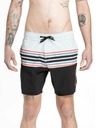 Meatfly Meatfly pánske plavky Keith Boardshorts 17" Light Grey / Red Orange | Sivá | Veľkosť