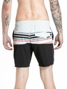 Meatfly Meatfly pánske plavky Keith Boardshorts 17" Light Grey / Red Orange | Sivá | Veľkosť