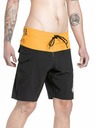 Meatfly Meatfly pánske plavky Mitch Boardshorts 21" Yellow / Black | Žltá | Veľkosť