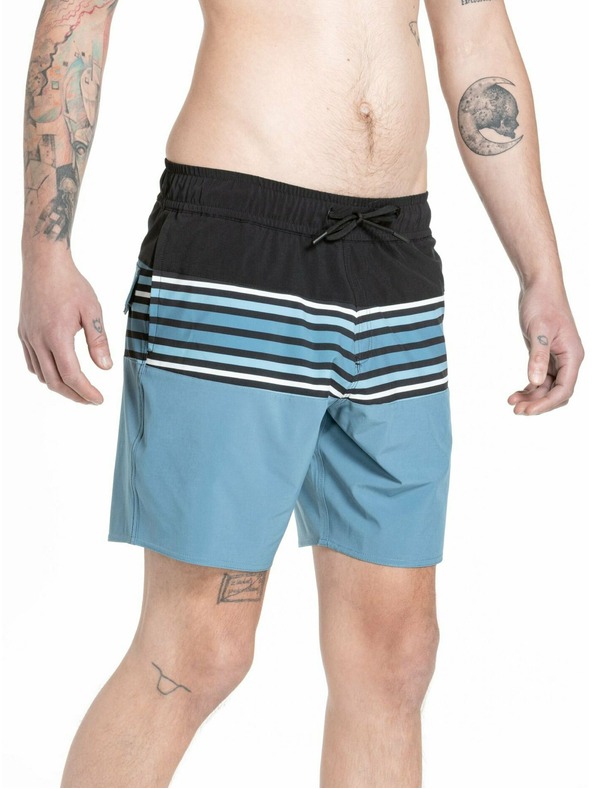 Meatfly Meatfly pánske plavky Keith Boardshorts 17" Slate Blue | Modrá | Veľkosť