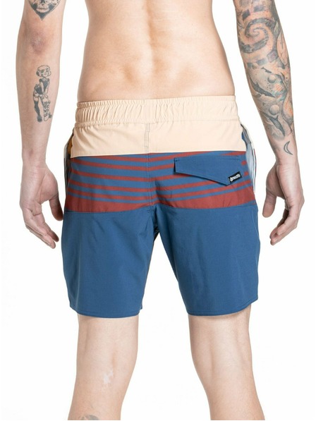 Meatfly Meatfly pánske plavky Keith Boardshorts 17" Navy / Latte | Modrá | Veľkosť
