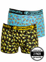 Meatfly Meatfly pánske boxerky Balboa Boxershorts Double Pack Pineapple | Čierna | Veľkosť