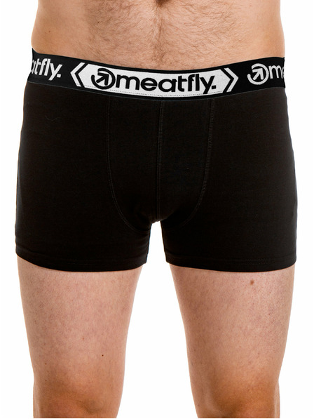 Meatfly Meatfly pánske boxerky Balboa Boxershorts Four Pack Black/Black | Čierna | Veľkosť