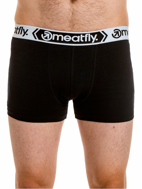 Meatfly Meatfly pánske boxerky Balboa Boxershorts Four Pack Black/Black | Čierna | Veľkosť