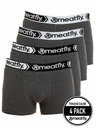 Meatfly Meatfly pánske boxerky Balboa Boxershorts Four Pack Grey Heather | Sivá | Veľkosť
