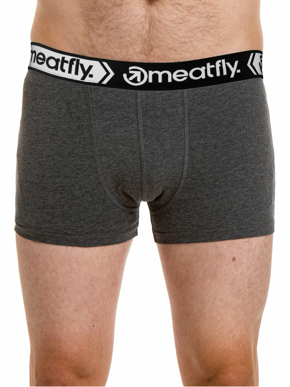 Meatfly Meatfly pánske boxerky Balboa Boxershorts Four Pack Grey Heather | Sivá | Veľkosť