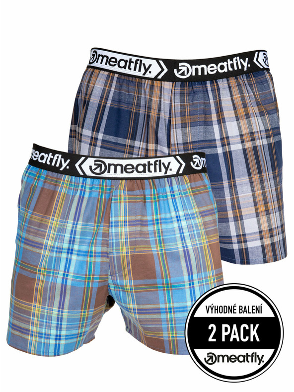 Meatfly Meatfly pánske boxerky Gigi Yellow / Brown | Žltá | Veľkosť