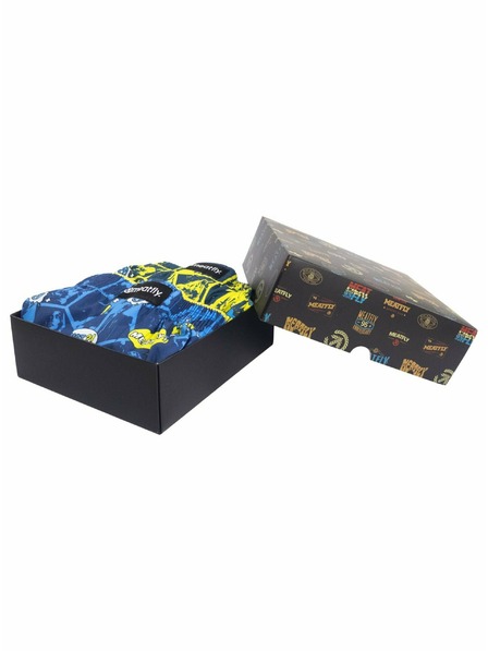 Meatfly Meatfly pánske boxerky Agostino Yellow/Blue Comics Gift Pack | Žltá | Veľkosť