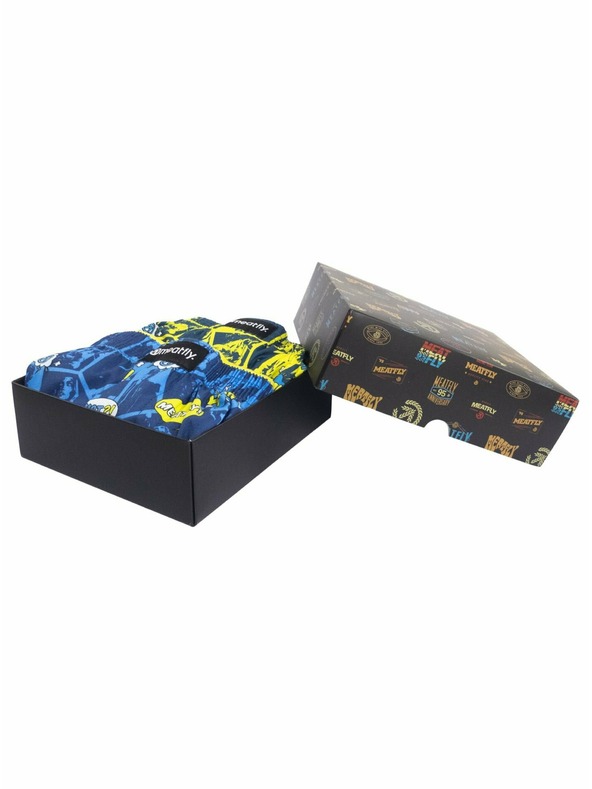 Meatfly Meatfly pánske boxerky Agostino Yellow/Blue Comics Gift Pack | Žltá | Veľkosť