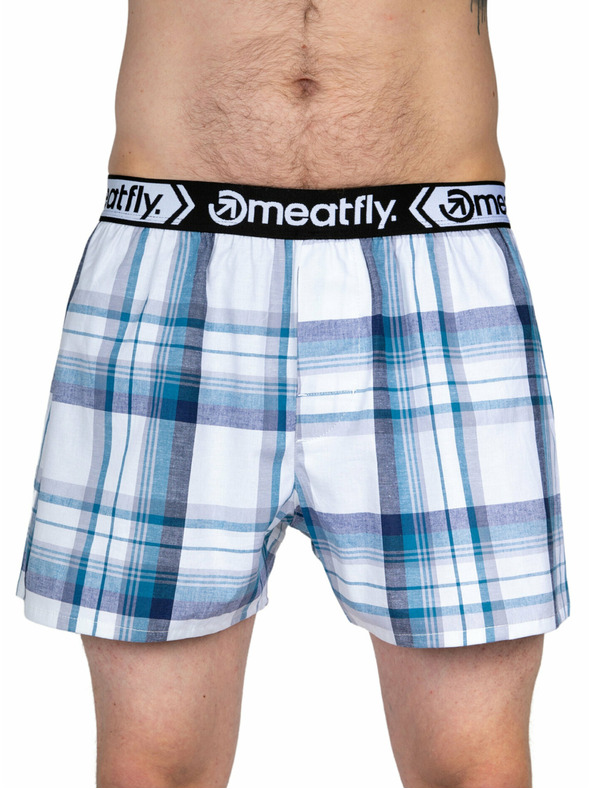 Meatfly Meatfly pánske boxerky Gigi White Red / Blue | Biela | Veľkosť