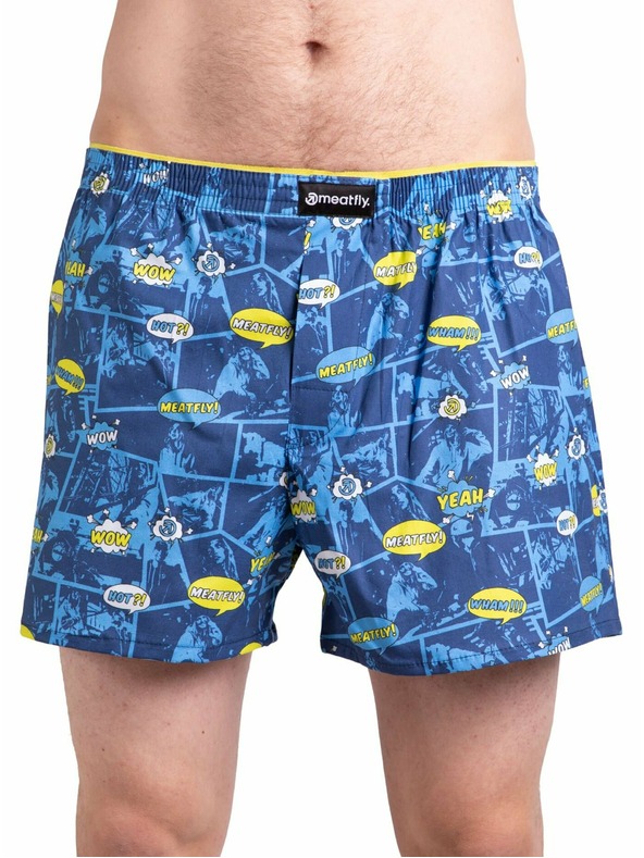Meatfly Meatfly pánske boxerky Agostino Yellow/Blue