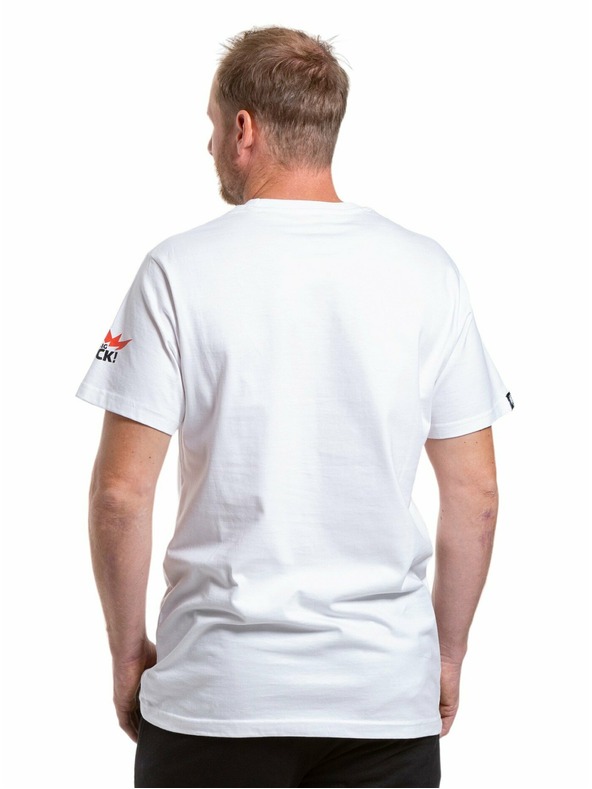 Meatfly Meatfly pánske tričko Big Shock 8Bit White | Biela | Veľkosť