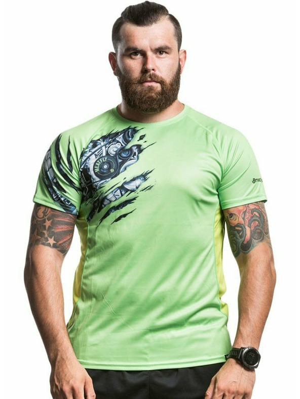 Meatfly Meatfly funkčné tričko Reaper A - Lime green | Zelená | Veľkosť