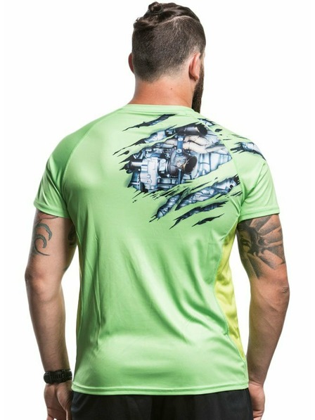 Meatfly Meatfly funkčné tričko Reaper A - Lime green | Zelená | Veľkosť