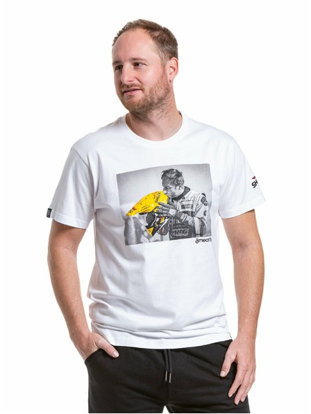 Meatfly Meatfly pánske tričko Big Shock Kiss White | Biela | Veľkosť