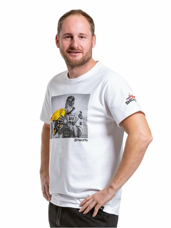 Meatfly Meatfly pánske tričko Big Shock Kiss White | Biela | Veľkosť