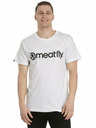 Meatfly Meatfly pánske tričko MF Logo White | Biela | Veľkosť M | 100% bavlna