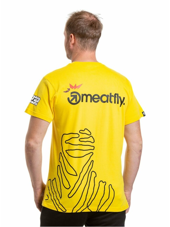 Meatfly Meatfly pánske tričko Dakar Žltá | Žltá | Veľkosť