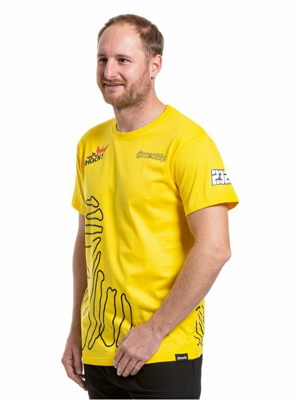 Meatfly Meatfly pánske tričko Dakar Žltá | Žltá | Veľkosť