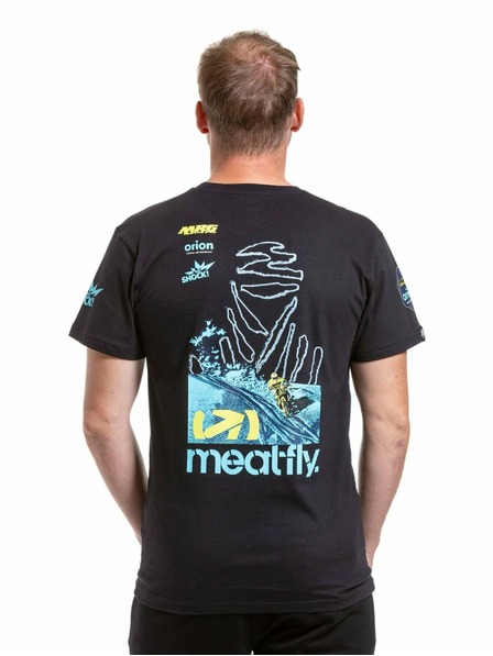 Meatfly Meatfly pánske tričko Dakar Modrá/Čierna