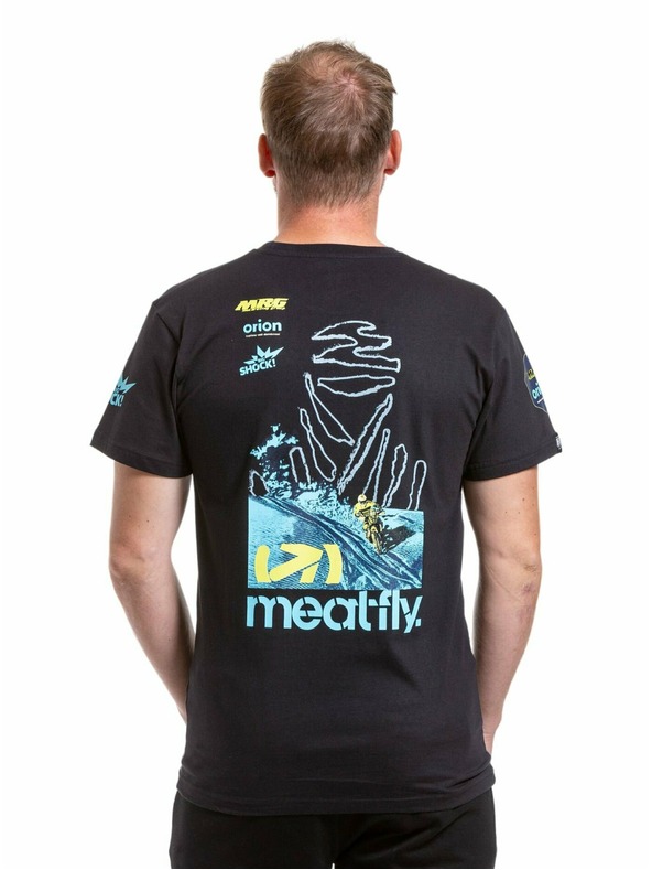 Meatfly Meatfly pánske tričko Dakar Modrá/Čierna