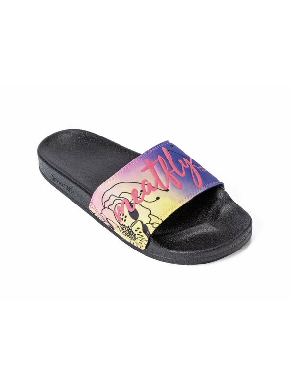 Meatfly Meatfly dámske papuče Hudson Broskyňové Kvety