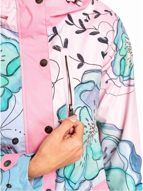 Meatfly Meatfly dámska street bunda Xita Mentolové Kvety