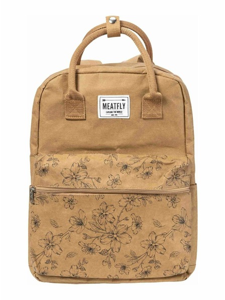 Meatfly Meatfly papierový ruksak Cheery Blossom Hnedý 18 L