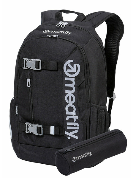 Meatfly Meatfly batoh Basejumper Čierna 22 L + PERAČNÍK ZADARMO | Čierna | Objem 22 L
