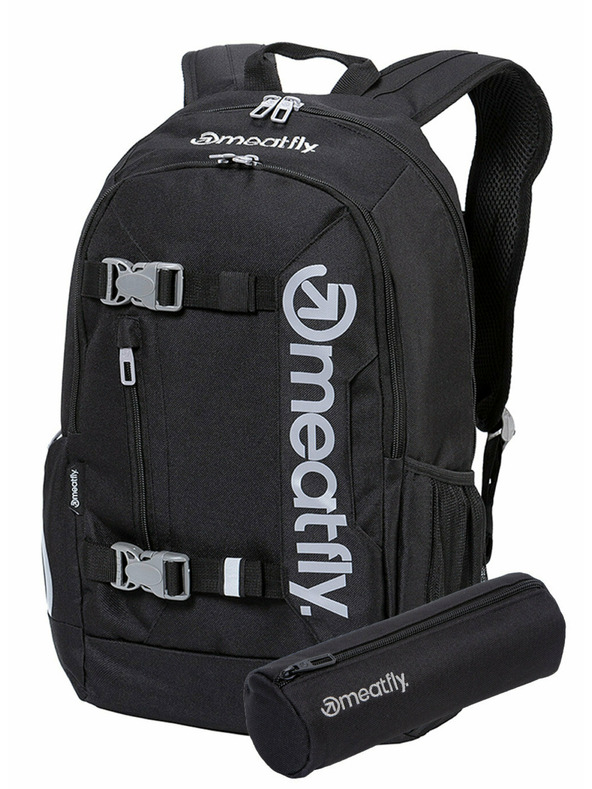 Meatfly Meatfly batoh Basejumper Čierna 22 L + PERAČNÍK ZADARMO | Čierna | Objem 22 L