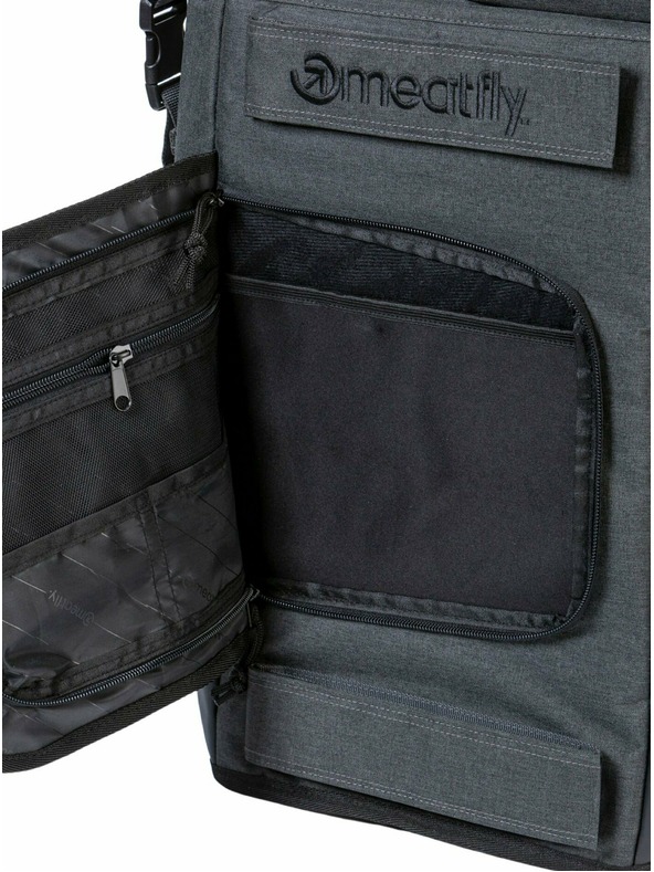 Meatfly Meatfly batoh Periscope Antracit Melír 30 L | Sivá | Objem 30 L