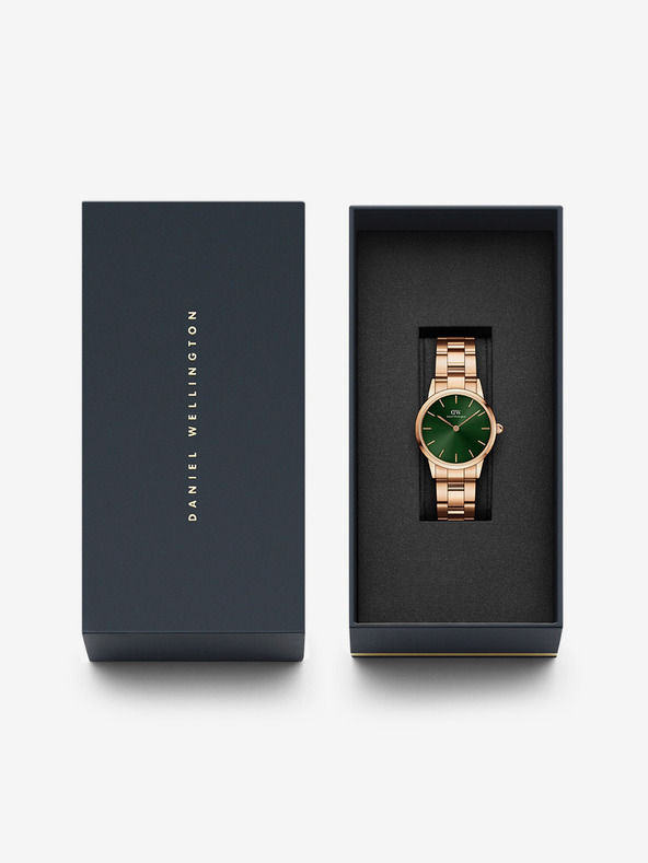 Daniel Wellington Dámske hodinky v ružovo-zlatej farbe Daniel Wellington Iconic Emerald