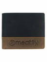 Meatfly Meatfly kožená peňaženka Eddie Premium Black/Oak | Čierna | Veľkosť