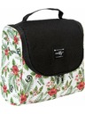 Meatfly Meatfly toaletná taška Cara White Tropical | Čierna | Objem 6 L
