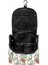 Meatfly Meatfly toaletná taška Cara White Tropical | Čierna | Objem 6 L