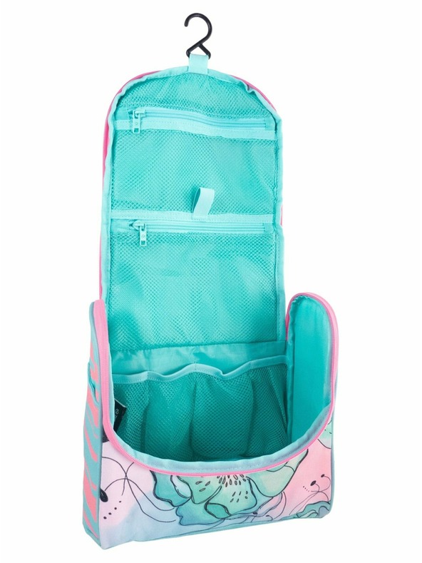 Meatfly Meatfly toaletná taška X Pura Vida Cara Mint Flowers