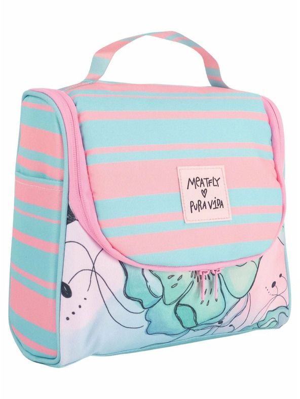 Meatfly Meatfly toaletná taška X Pura Vida Cara Mint Flowers